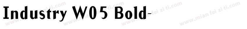 Industry W05 Bold字体转换
